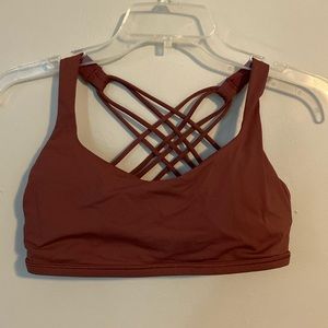 Criss cross sports bra